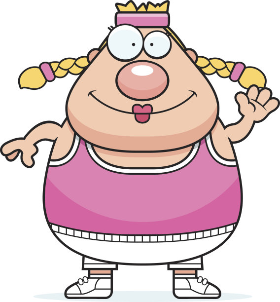 挥舞着卡通锻炼图片下载