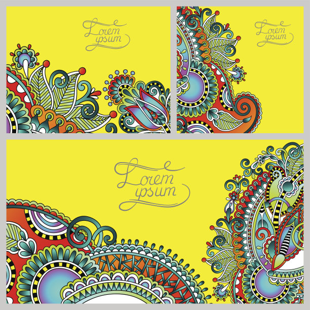 套花装饰背景，模板框架设计为c图片下载