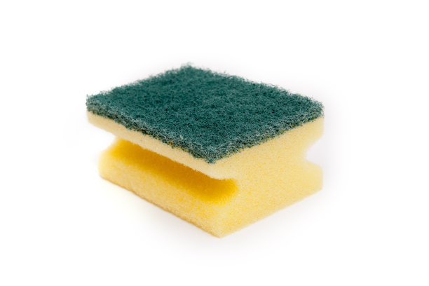 洗碗海绵隔离白色图片下载