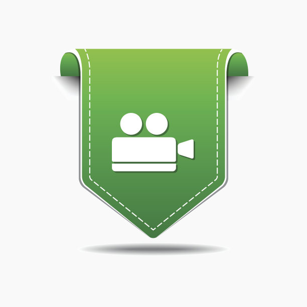 摄像头绿色矢量图标设计图片下载