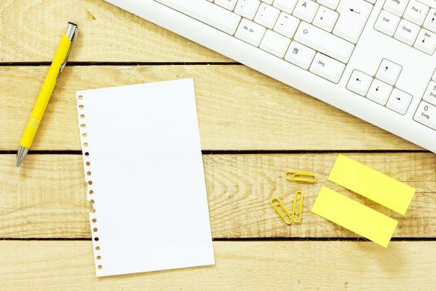 俯视图的办公桌图片下载