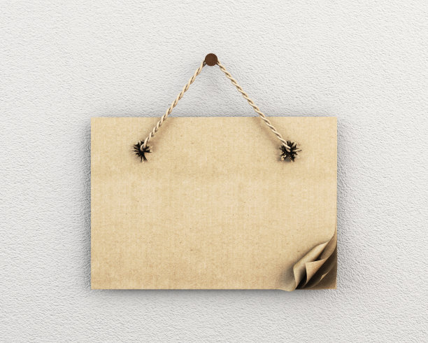 墙上有破洞的纸板图片下载