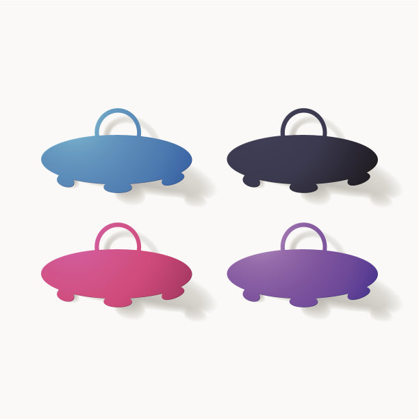 纸夹贴纸:飞行器ufo图片下载