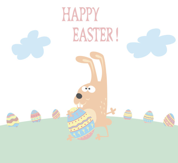 设计海报或邀请横幅复活节快乐图片下载