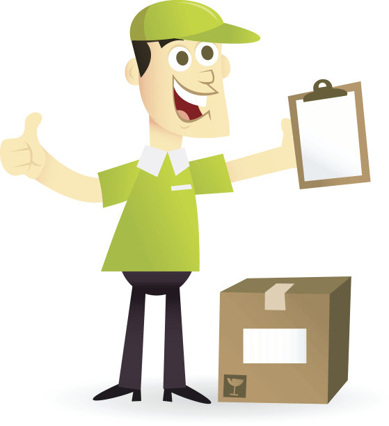 卡通快递员图片下载