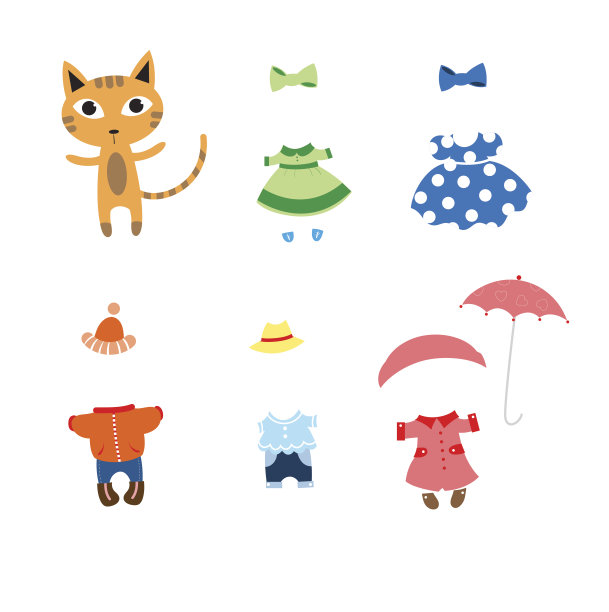 给猫穿上衣服。图片下载