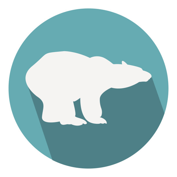 平面矢量图标的熊图片下载