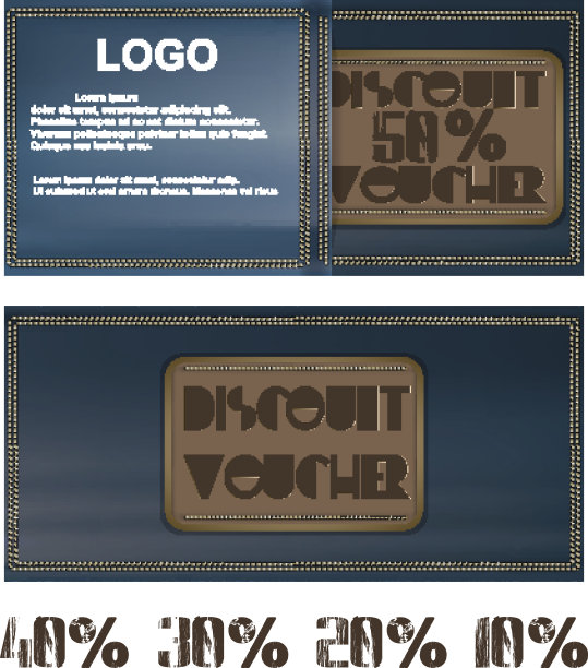 折扣券为牛仔裤背景口袋图片下载