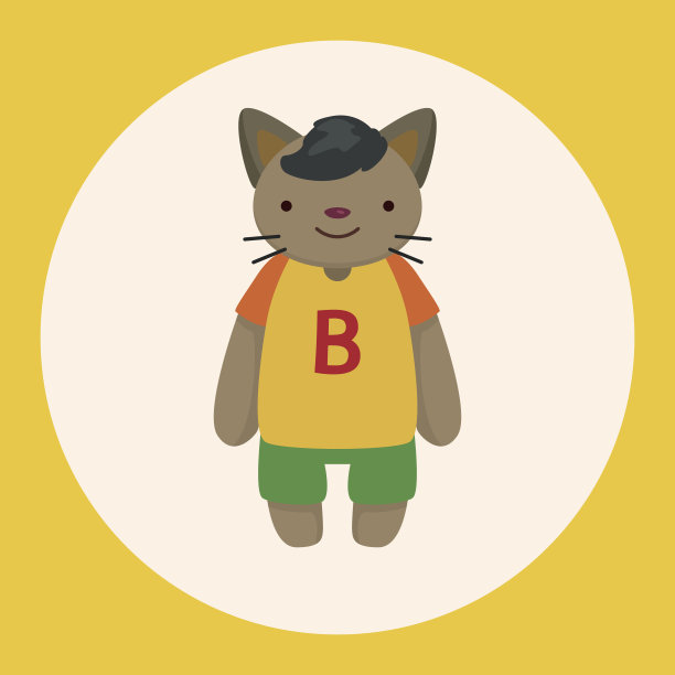 猫卡通主题元素图片下载