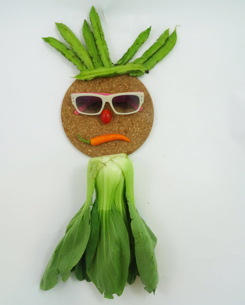 蔬菜赶时髦的人图片下载