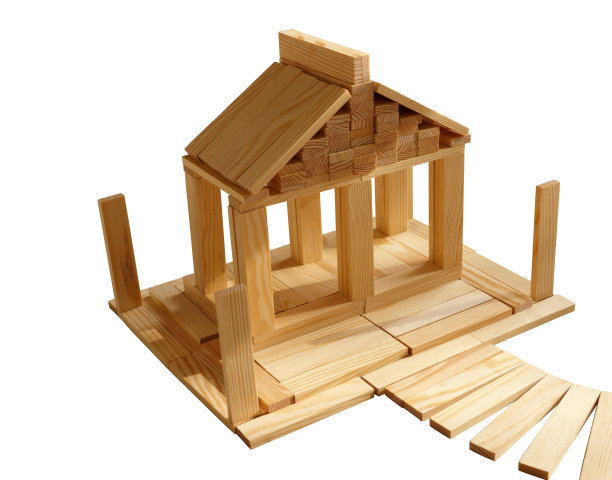 孩子玩积木图片下载