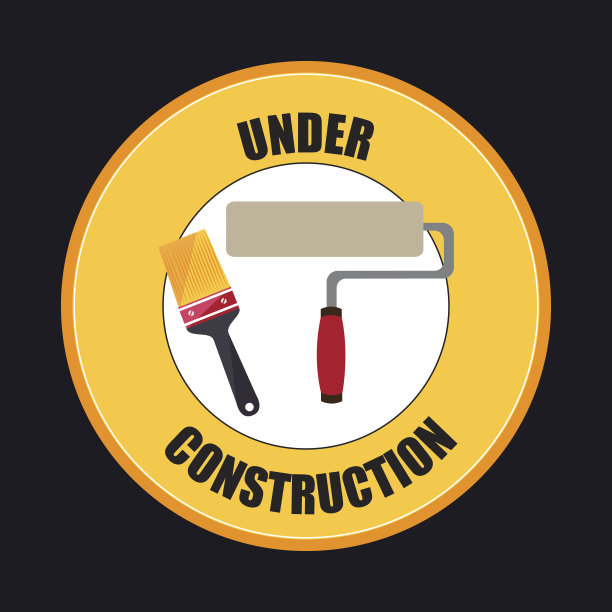 建筑设计在灰色背景矢量图图片下载