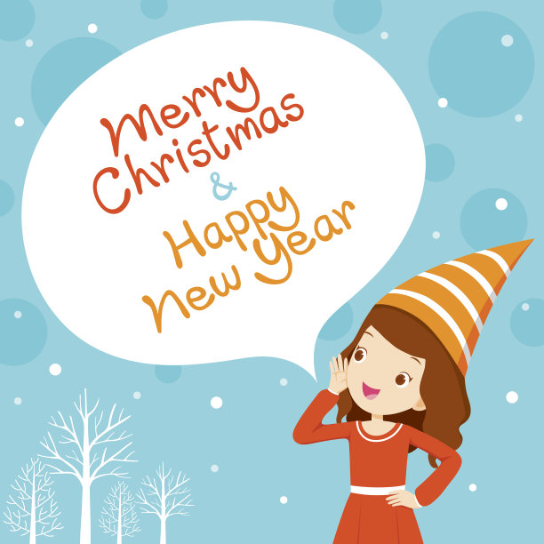 蓝色背景的女孩在叫喊图片下载