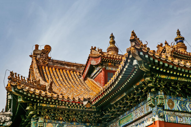 中国传统建筑屋顶图片下载