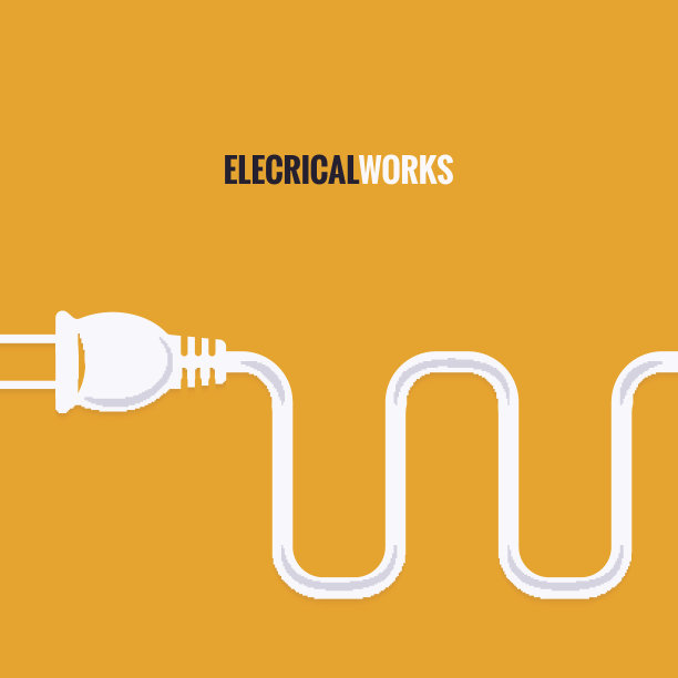 电插头线设计背景图片下载