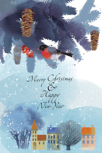 圣诞插画图片下载