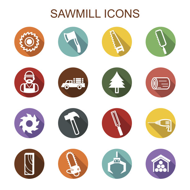 锯木长影图标图片下载