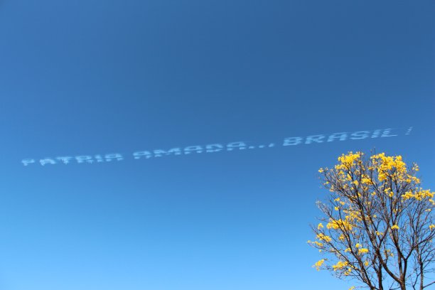 烟中队亲爱的祖国的讯息…巴西!图片下载