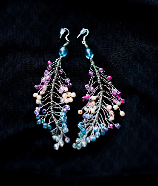 手工制作的耳环图片下载