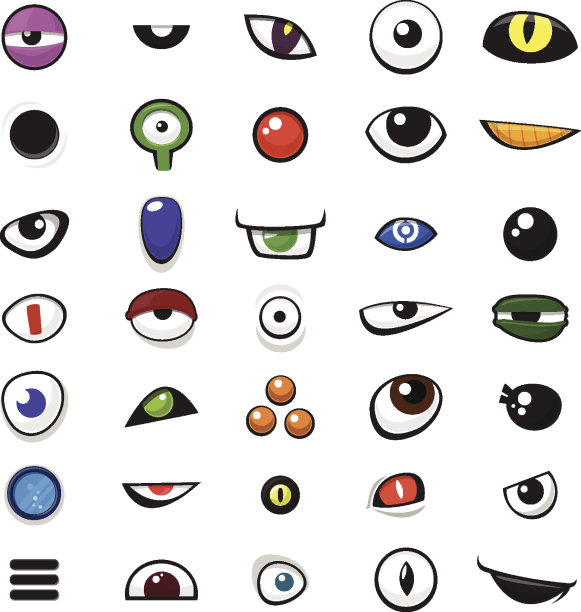 可爱的手绘图标图片下载