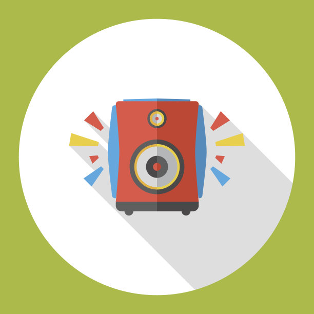 扩音器平图标图片下载