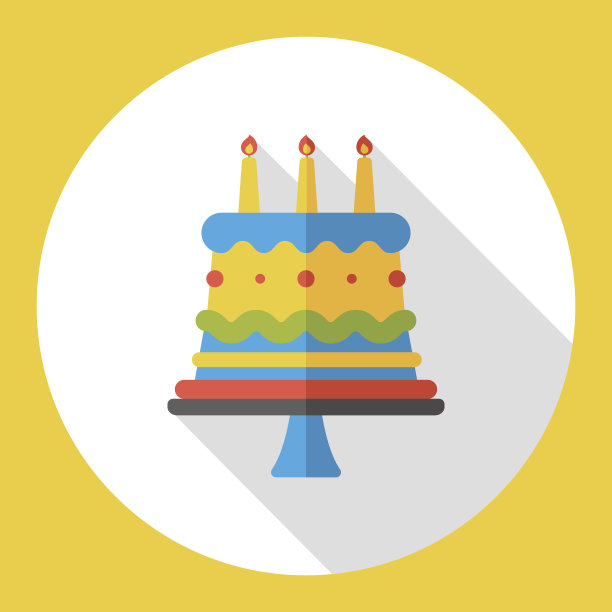 蛋糕平图标图片下载