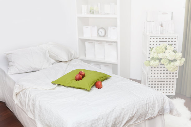 白色的现代卧室图片下载