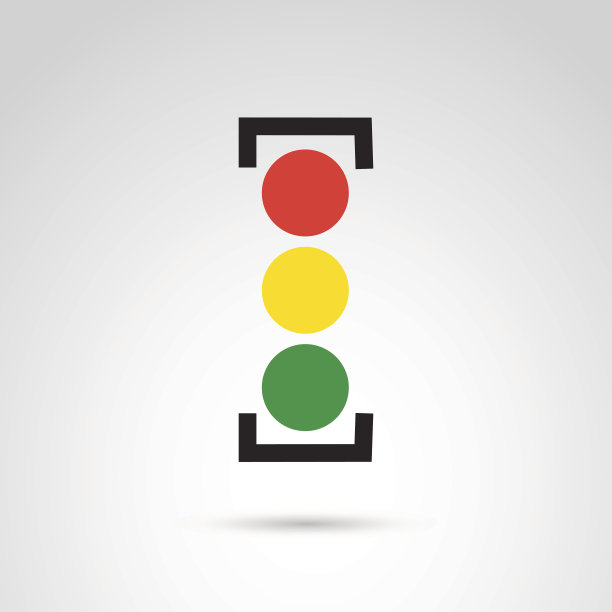 交通信号灯图标。图片下载