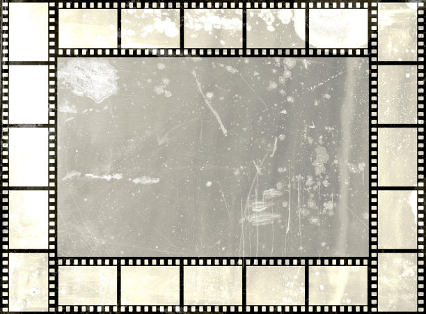 垃圾胶片带框。灰色的色调图片下载