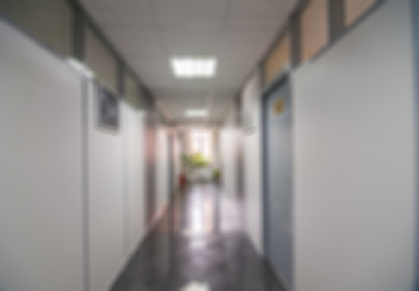 普通写字楼内部背景模糊图片下载