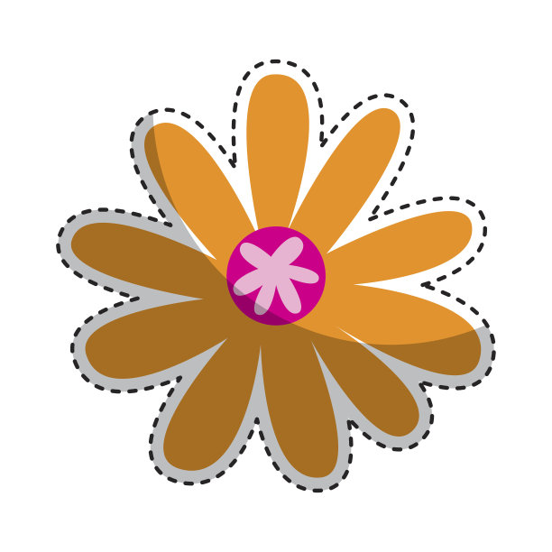 可爱的花卉自然图标图片下载