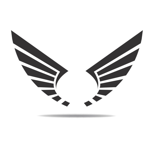 翅膀图标矢量图片下载