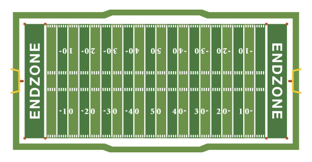 美式橄榄球场鸟瞰图图片下载
