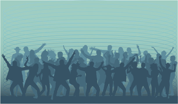 跳舞的轮廓图片下载