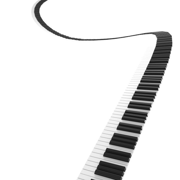 黑白钢琴键盘图片下载