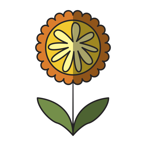 可爱的花卉自然图标图片下载