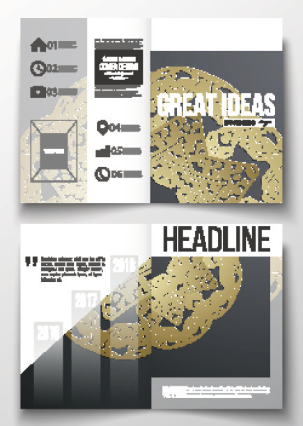 一套业务模板的小册子，杂志，传单，小册子或图片下载