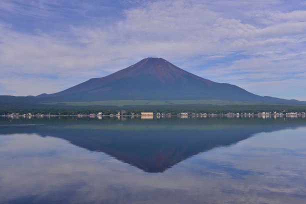 富士山及其倒影图片下载