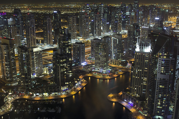 迪拜夜景图片下载