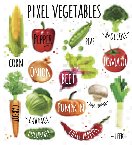像素的蔬菜图片下载