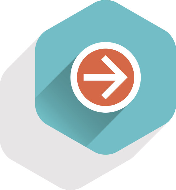 平面箭头标志圆形图标六边形按钮图片下载