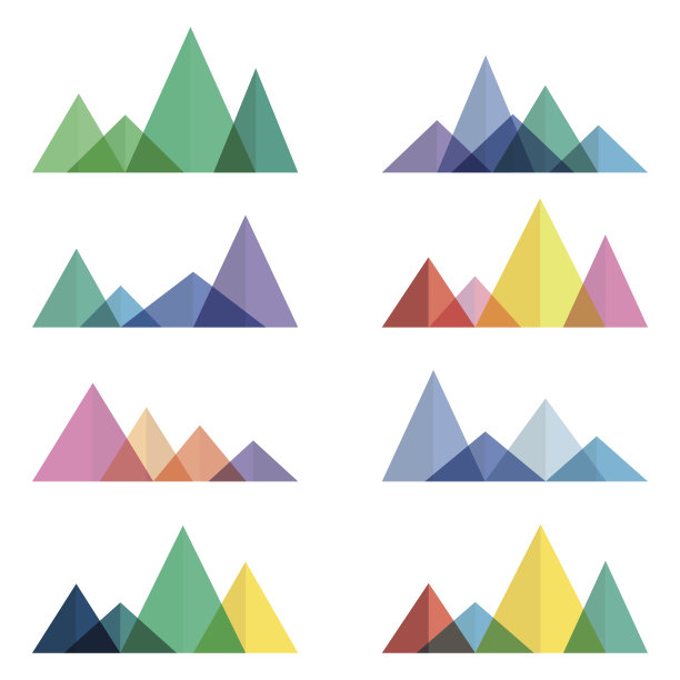 多边形的山脊图片下载