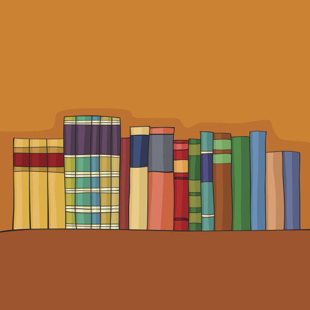 书架上的书籍图片下载