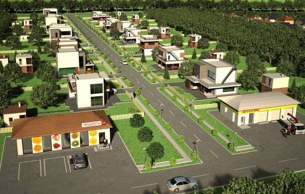 高科技小屋村图片下载