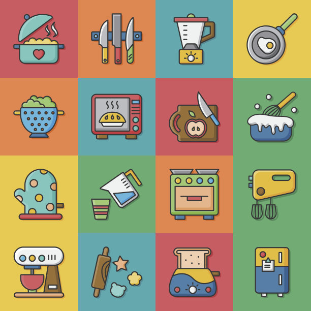 可爱的卡通人物图标图片下载