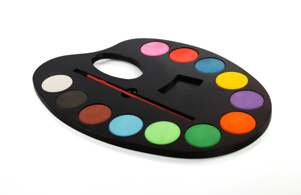 水彩盒图片下载