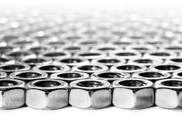 白色表面的螺母图片下载