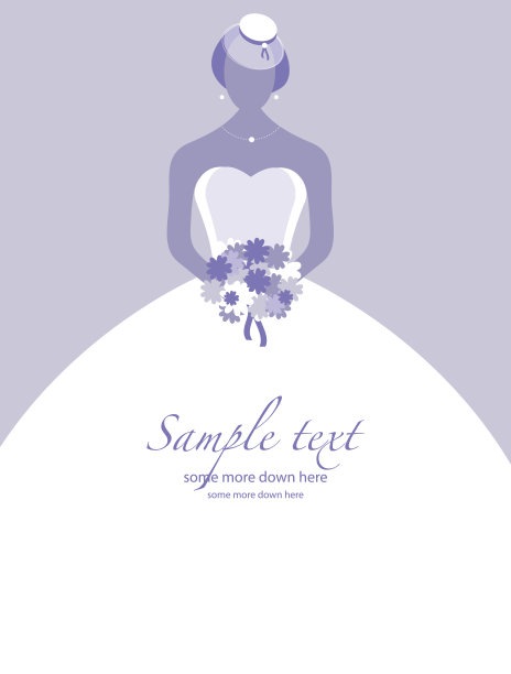 矢量简约的婚礼背景图片下载