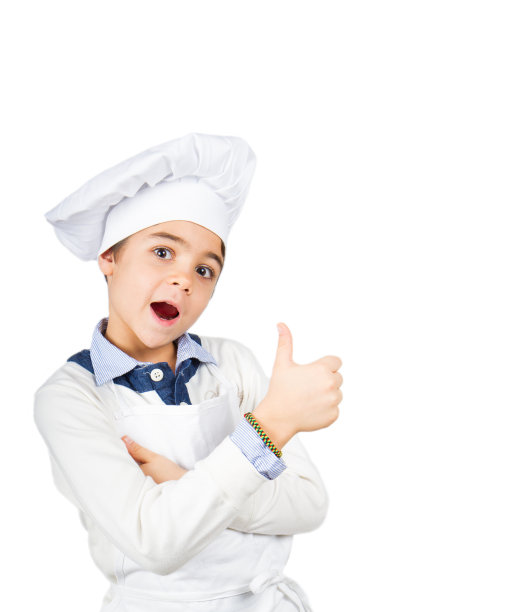 年轻厨师感到惊叹图片下载