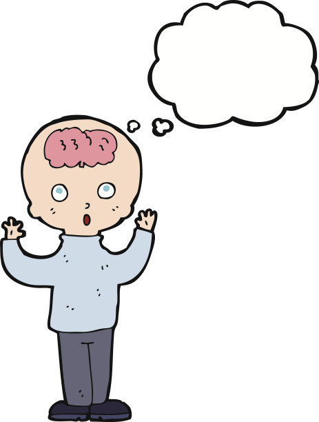卡通天才用思想泡泡图片下载
